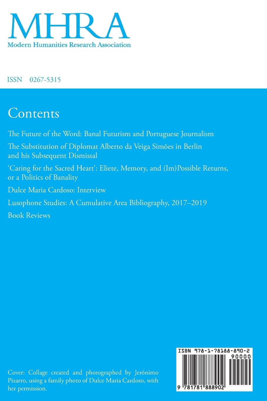 Rückseitencover Portuguese Studies 36