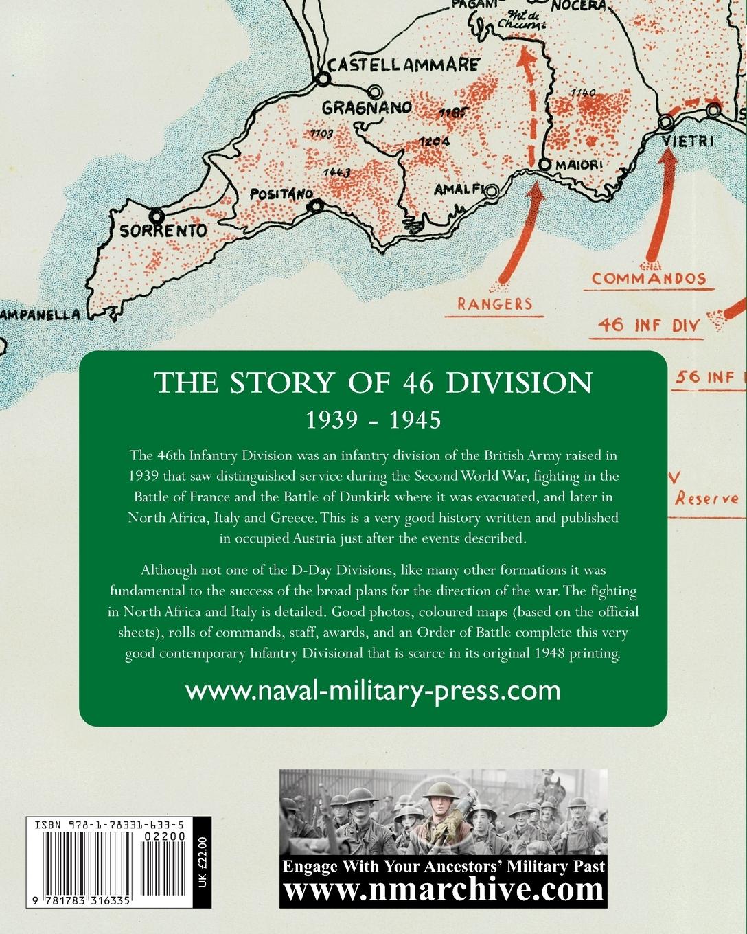 Rückseitencover THE STORY OF 46 DIVISION  1939 - 1945