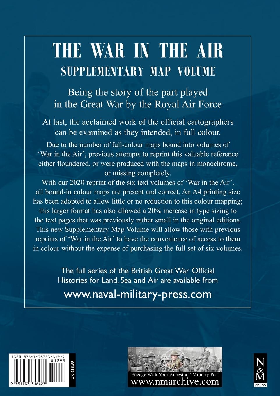 Rückseitencover War in the Air. Being the Story of the part played in the Great War by the Royal Air Force