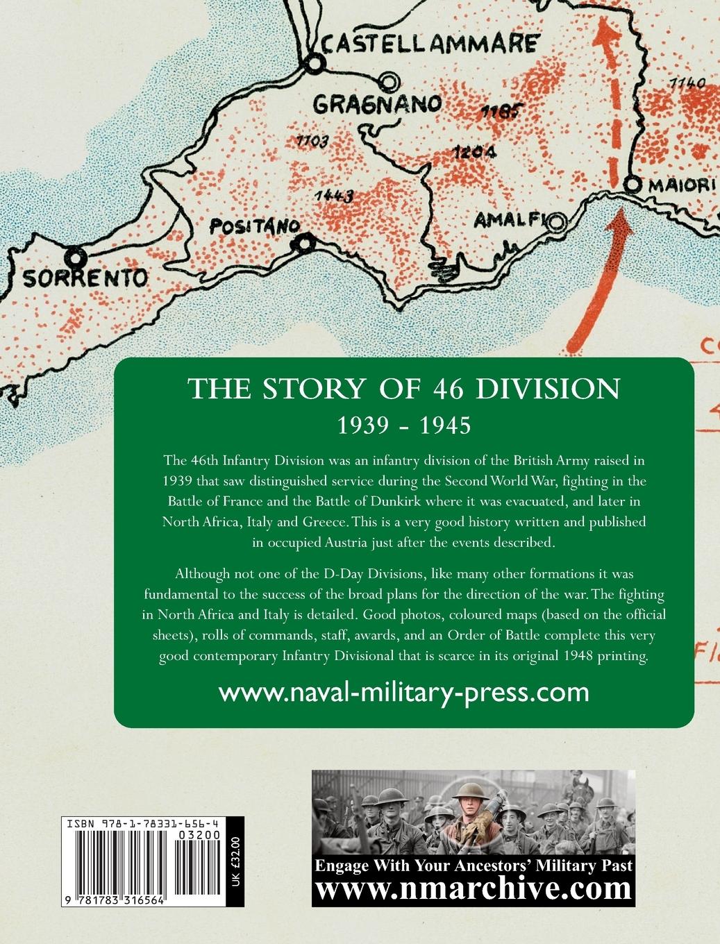 Rückseitencover THE STORY OF 46 DIVISION  1939 - 1945