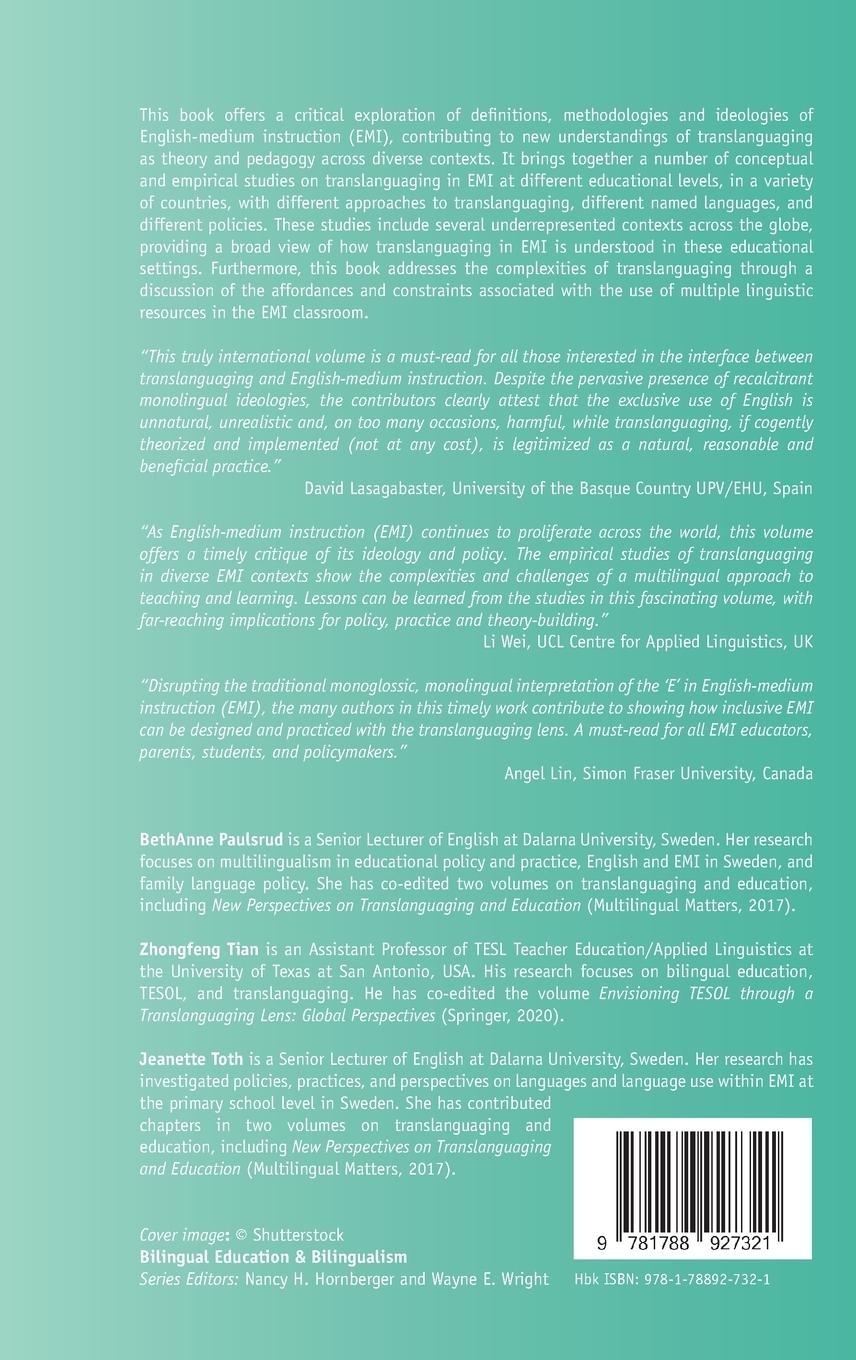 Rückseitencover English-Medium Instruction and Translanguaging