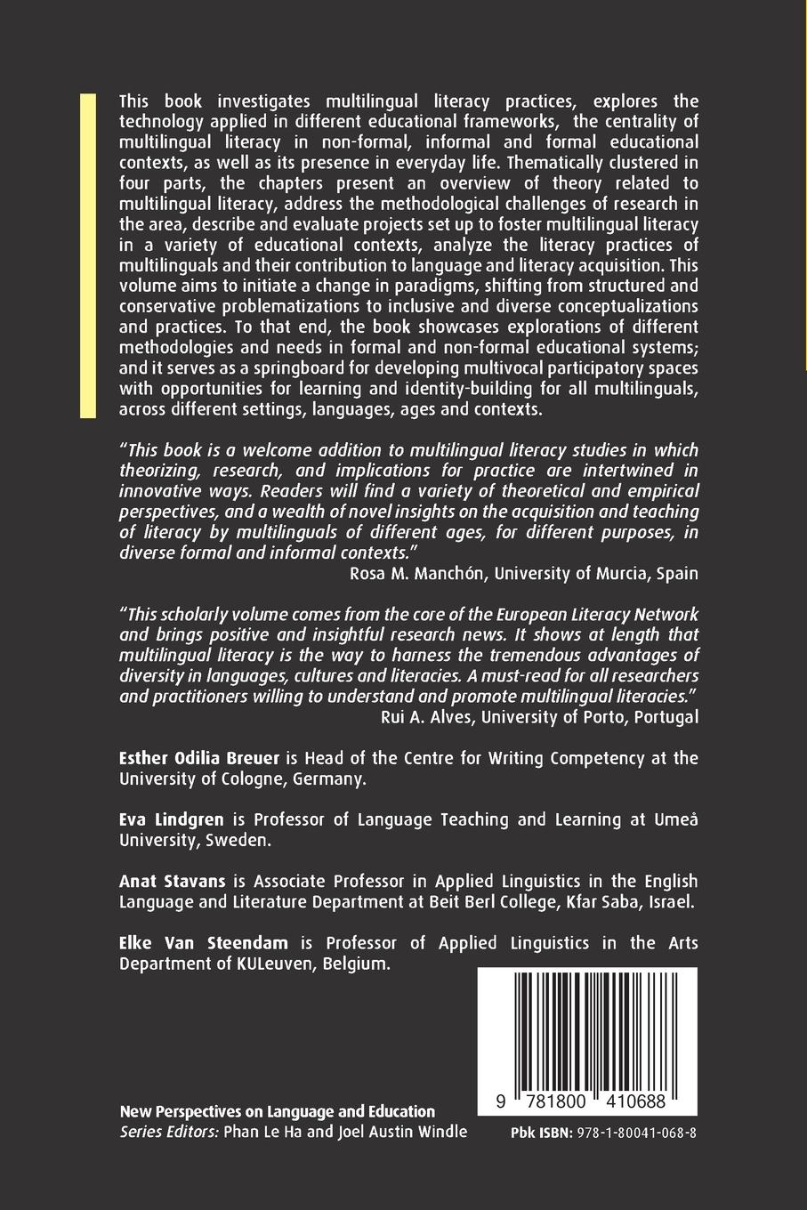 Rückseitencover Multilingual Literacy