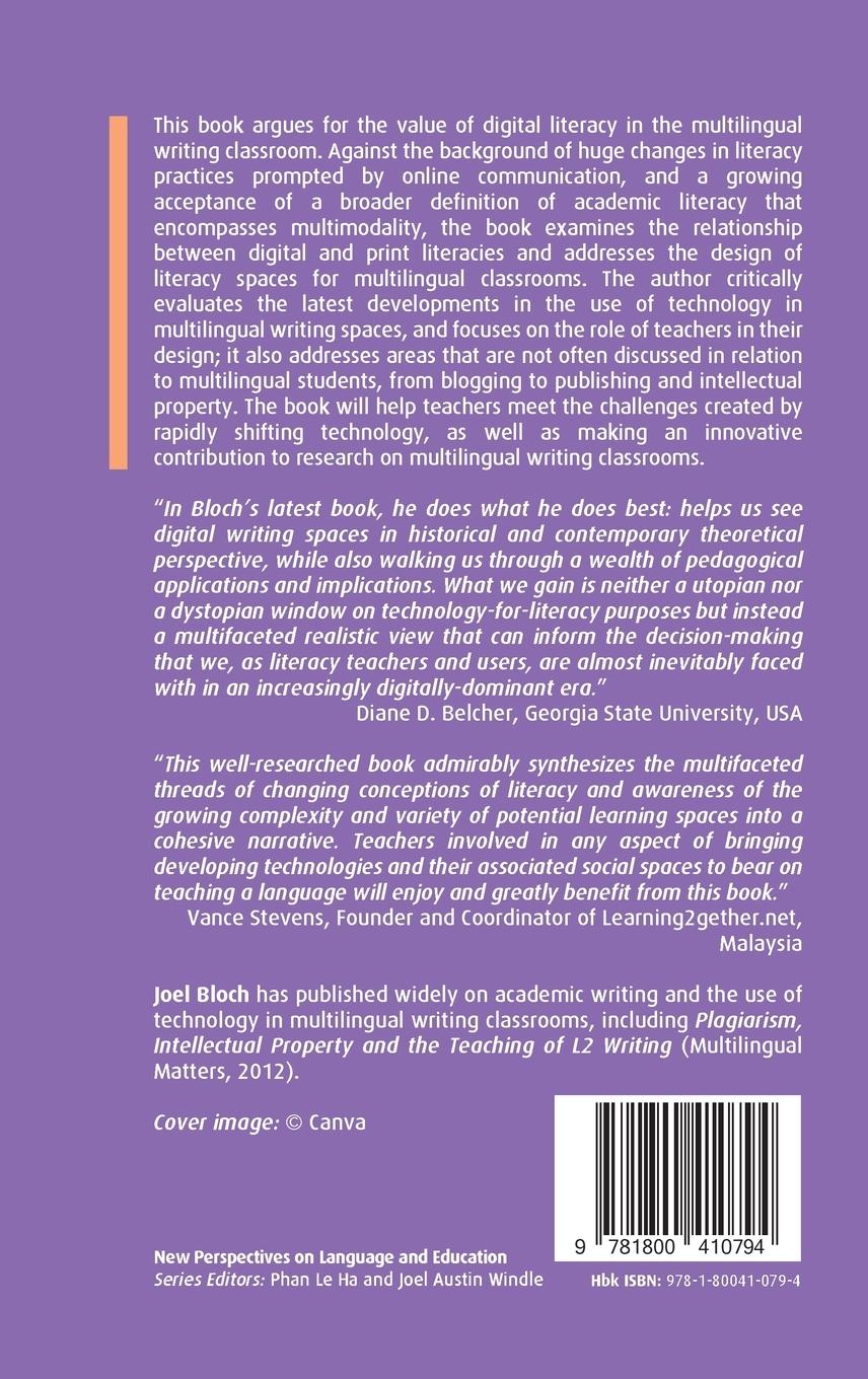 Rückseitencover Creating Digital Literacy Spaces for Multilingual Writers
