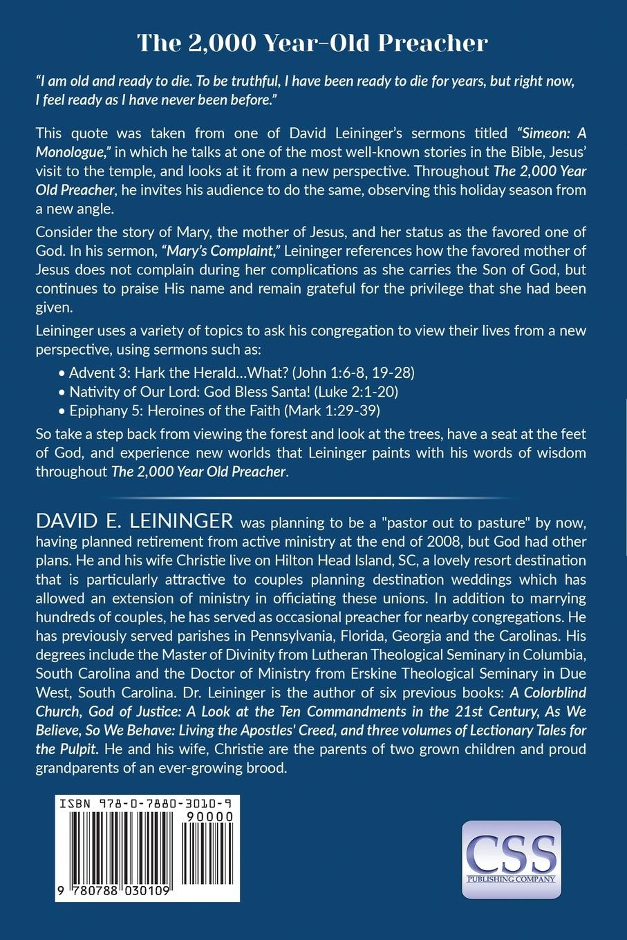 Rückseitencover The 2,000 Year-Old Preacher