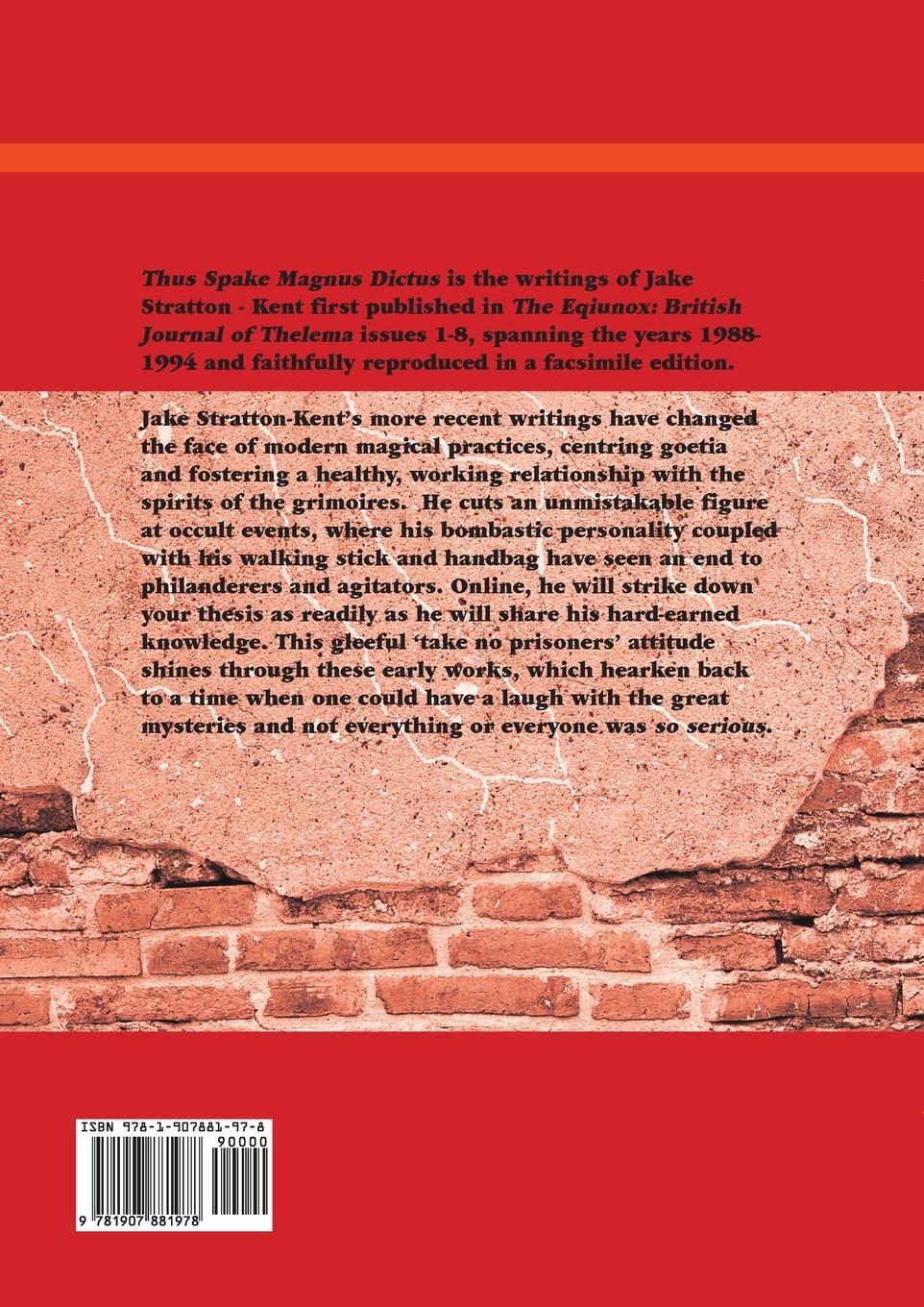 Rückseitencover Thus Spake Magnus Dictus