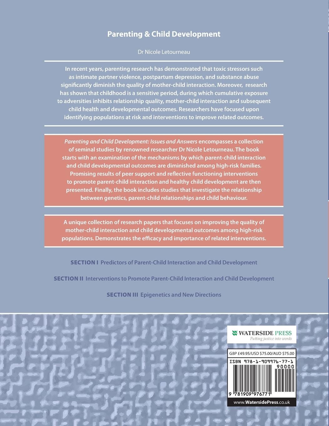 Rückseitencover Parenting and Child Development