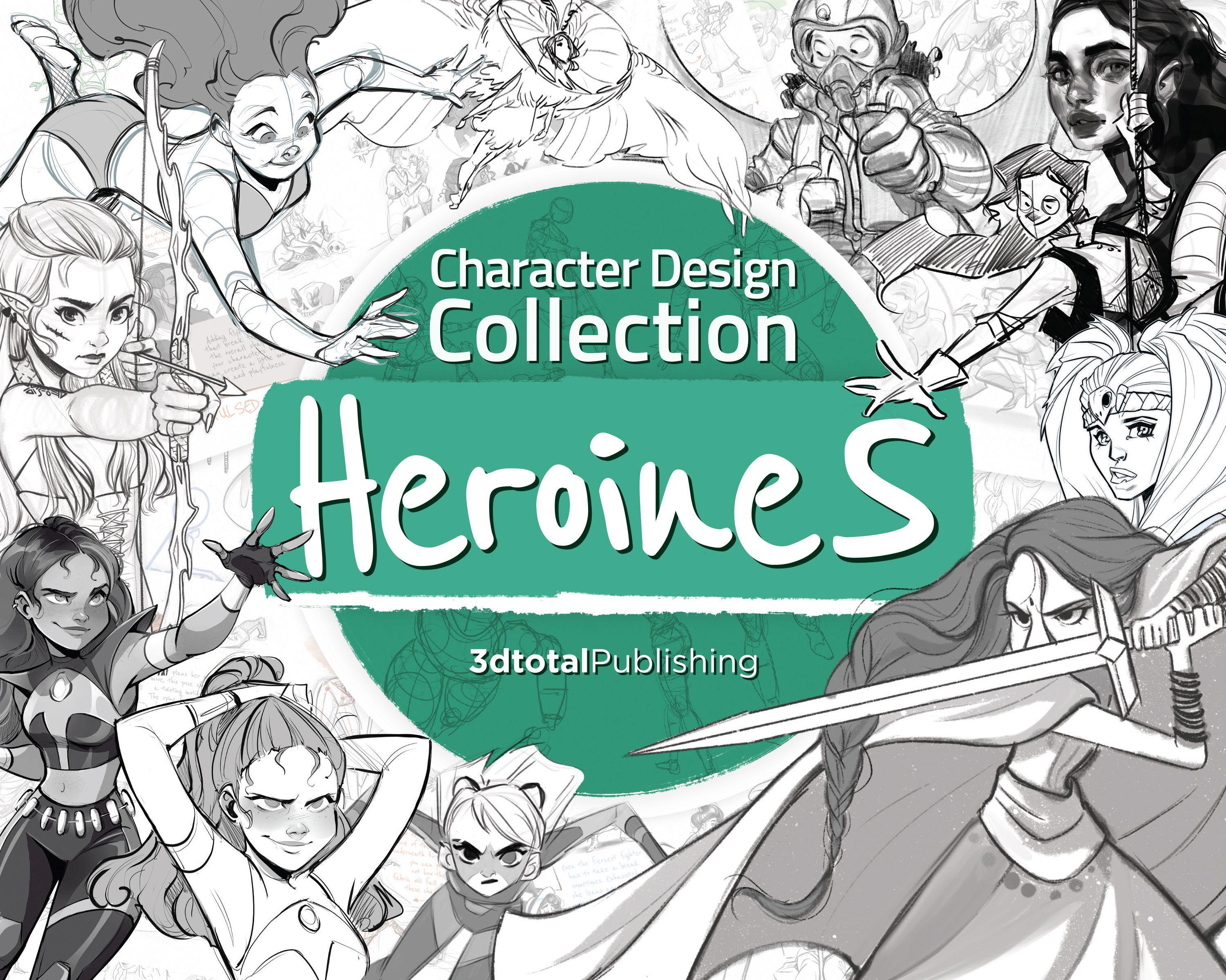 Vorderes Coverbild Character Design Collection: Heroines