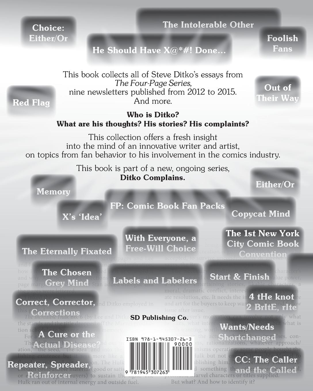 Rückseitencover The Complete Four-Page Series And Other Essays