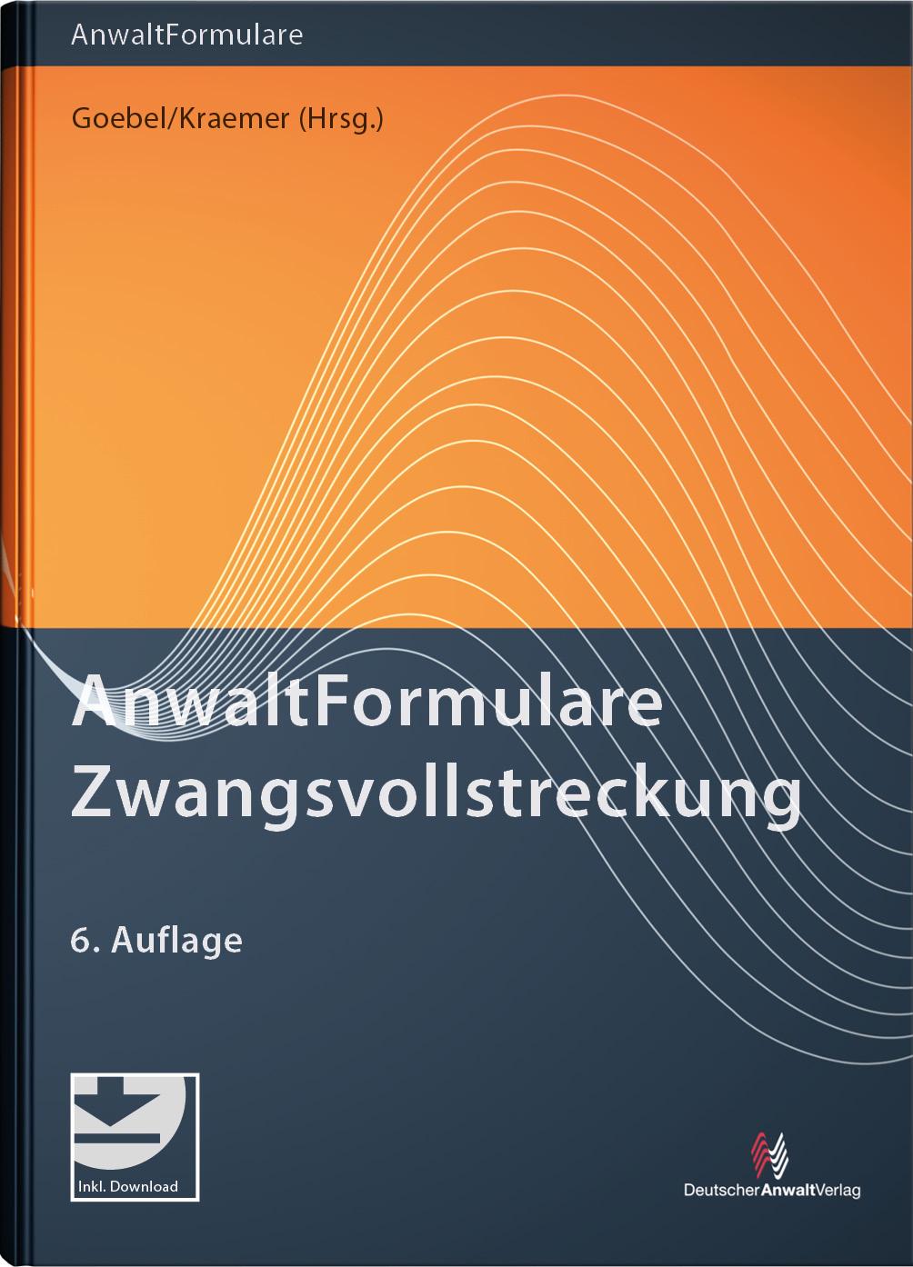 Vorderes Coverbild AnwaltFormulare Zwangsvollstreckung