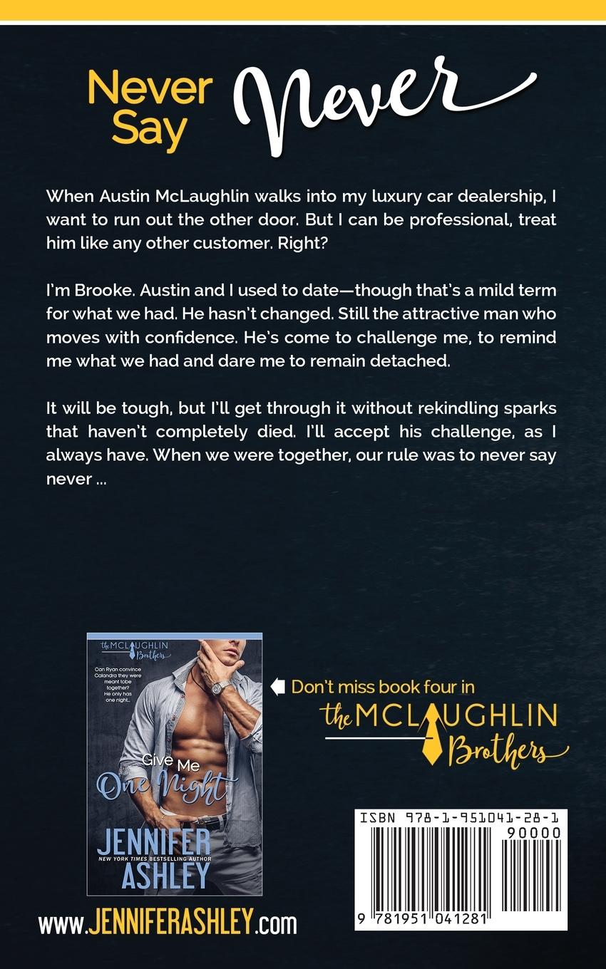 Rückseitencover Never Say Never