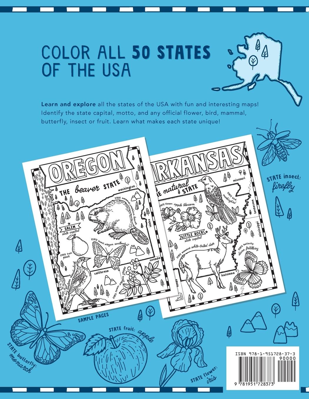 Rückseitencover The United States of America Coloring Book