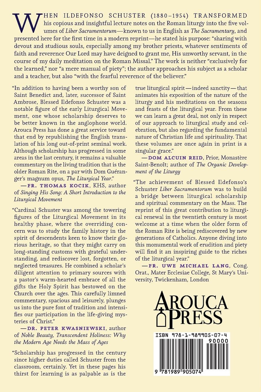 Rückseitencover The Sacramentary (Liber Sacramentorum)