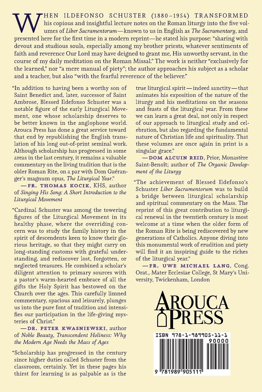 Rückseitencover The Sacramentary (Liber Sacramentorum)