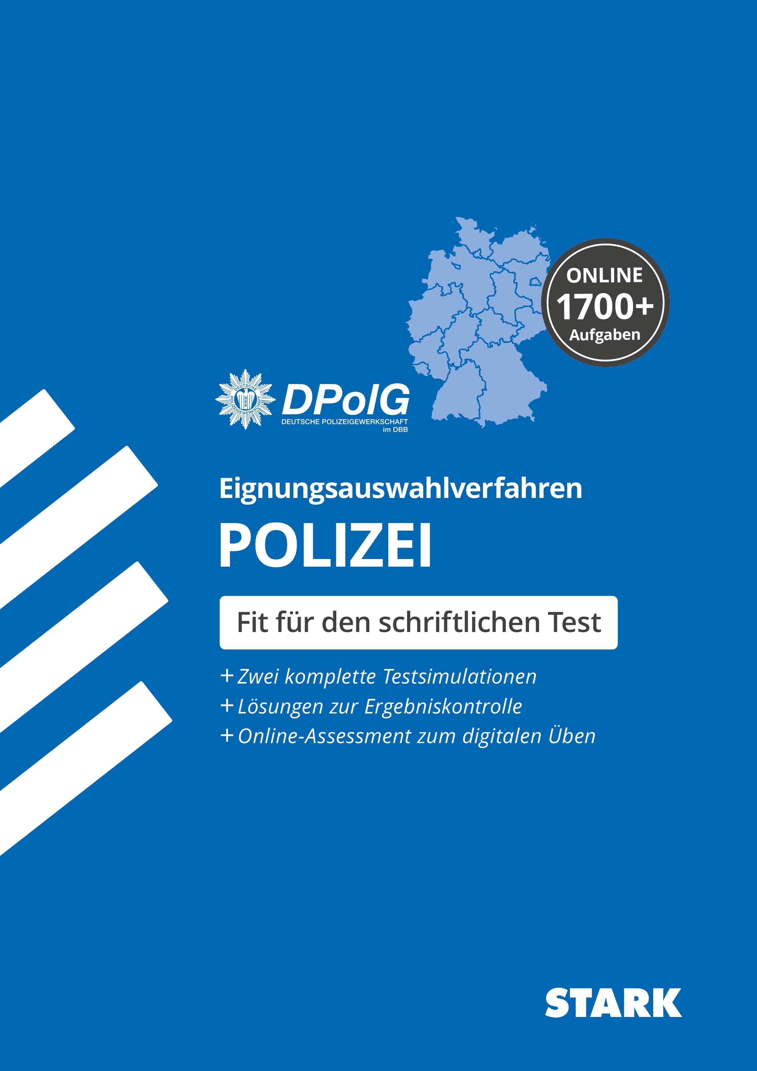 Vorderes Coverbild STARK Eignungsauswahlverfahren (Einstellungstest) Polizei. Alle Landespolizeien.