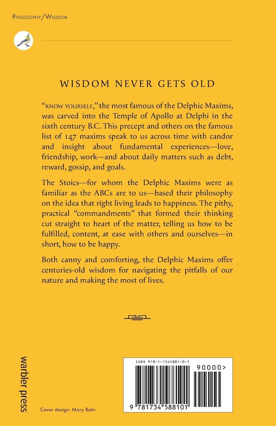 Rückseitencover The Delphic Maxims