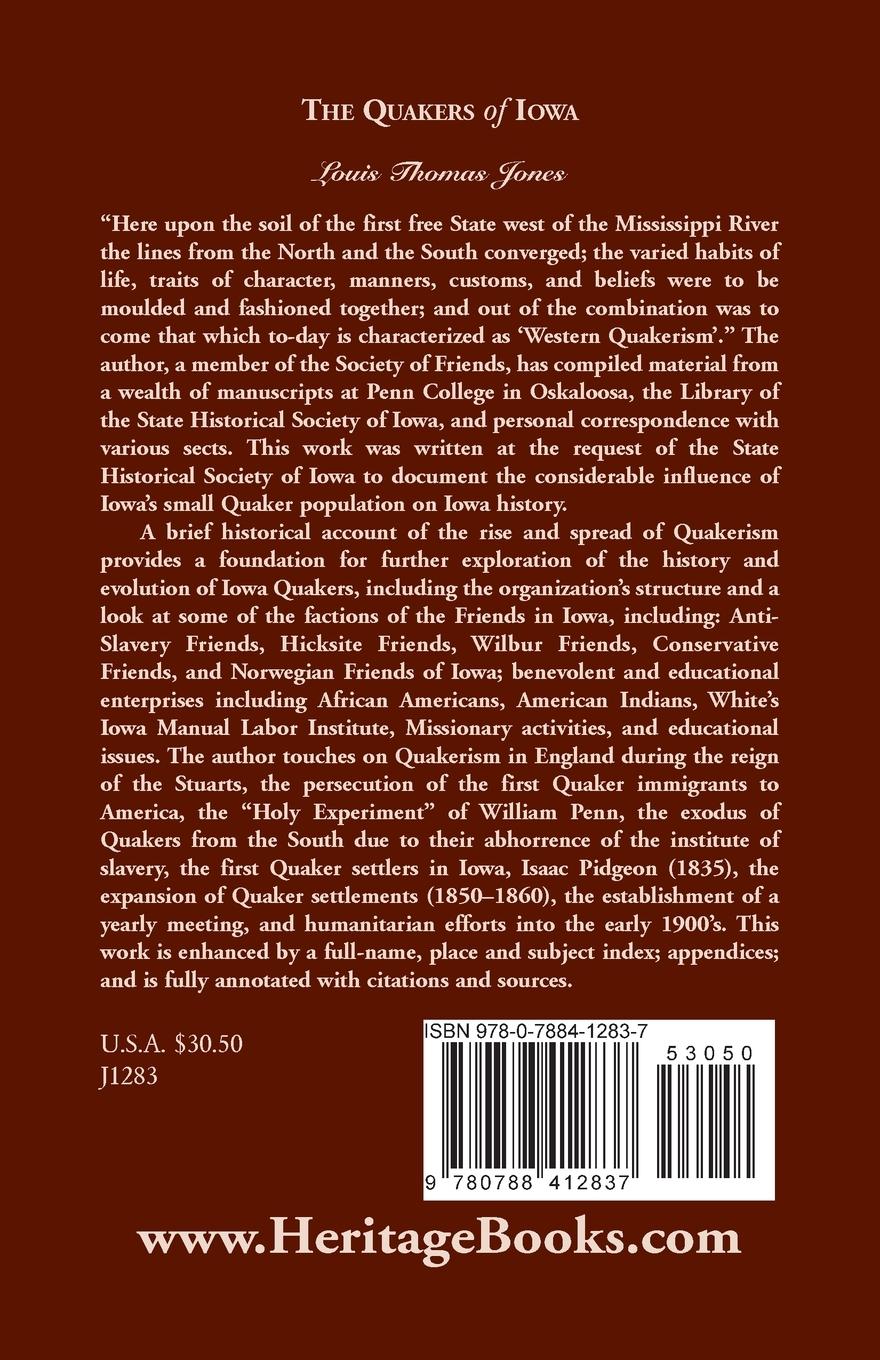 Rückseitencover The Quakers of Iowa