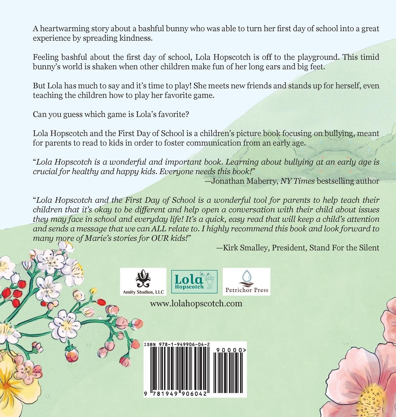 Rückseitencover Lola Hopscotch and the First Day of School