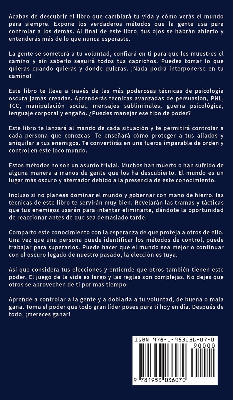 Rückseitencover Psicología Oscura