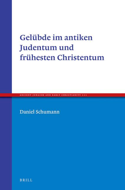 Vorderes Coverbild Gelübde Im Antiken Judentum Und Frühesten Christentum