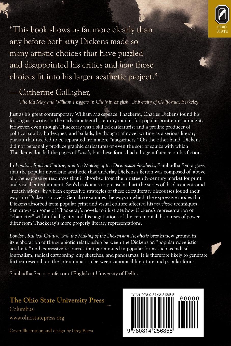 Rückseitencover London, Radical Culture, and the Making of the Dickensian Aesthetic