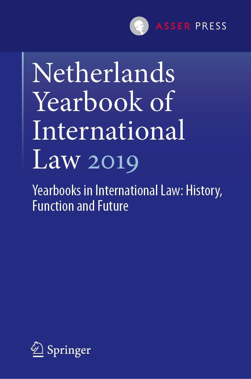 Vorderes Coverbild Netherlands Yearbook of International Law 2019