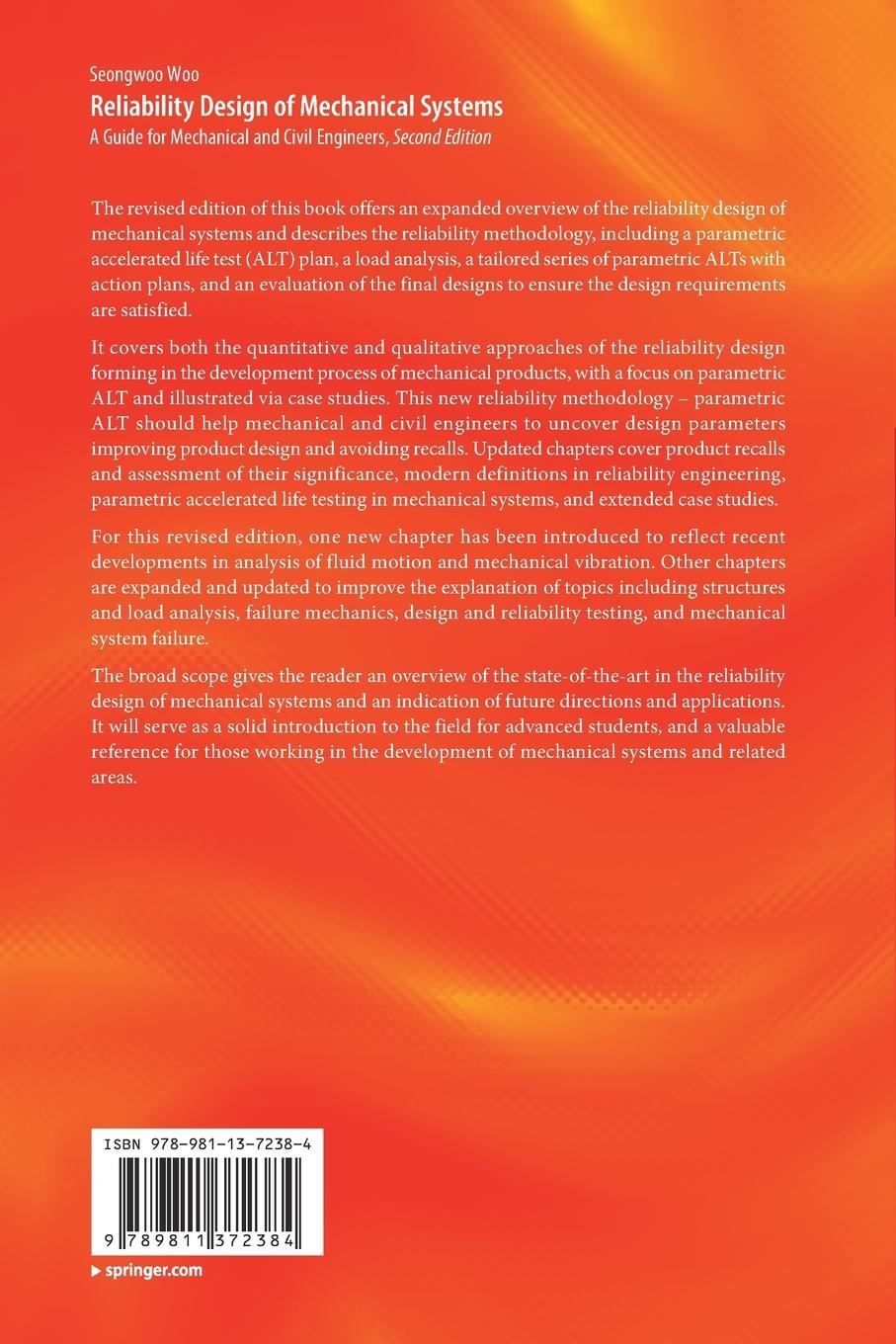 Rückseitencover Reliability Design of Mechanical Systems