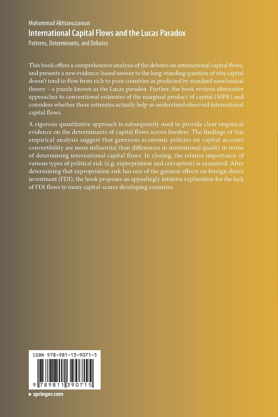 Rückseitencover International Capital Flows and the Lucas Paradox