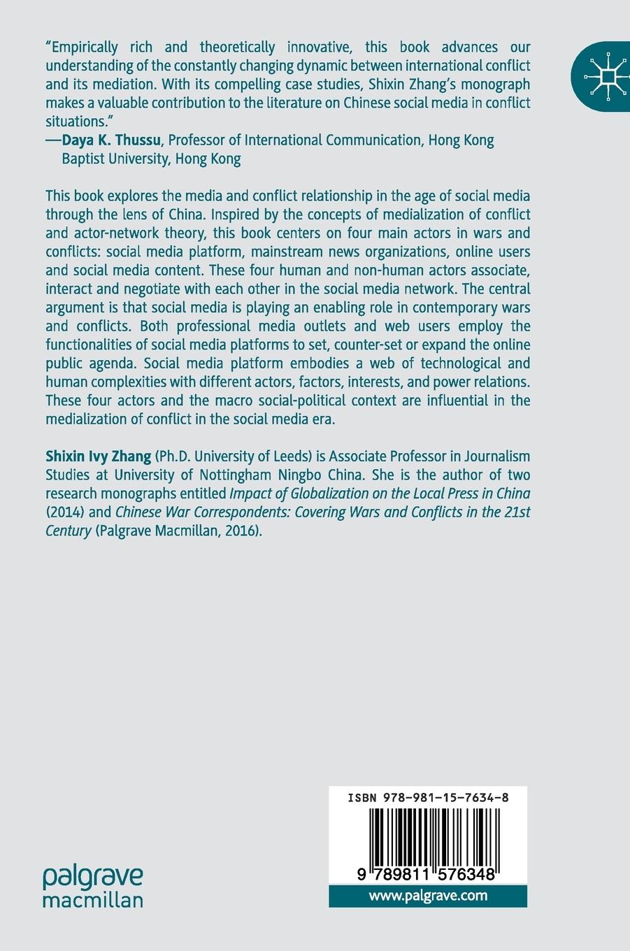 Rückseitencover Media and Conflict in the Social Media Era in China