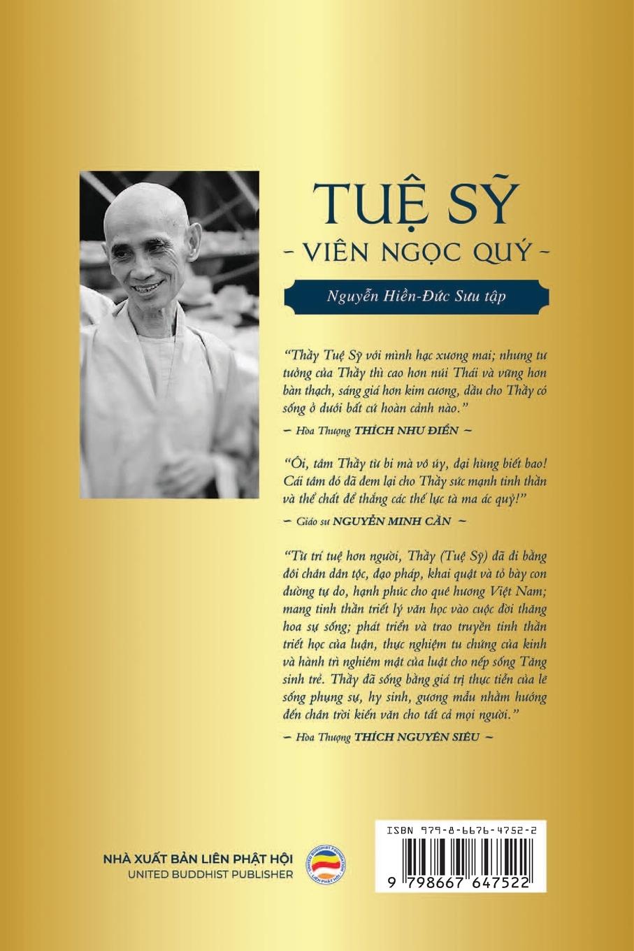 Rückseitencover Tu¿ S¿ - Viên Ng¿c Quý