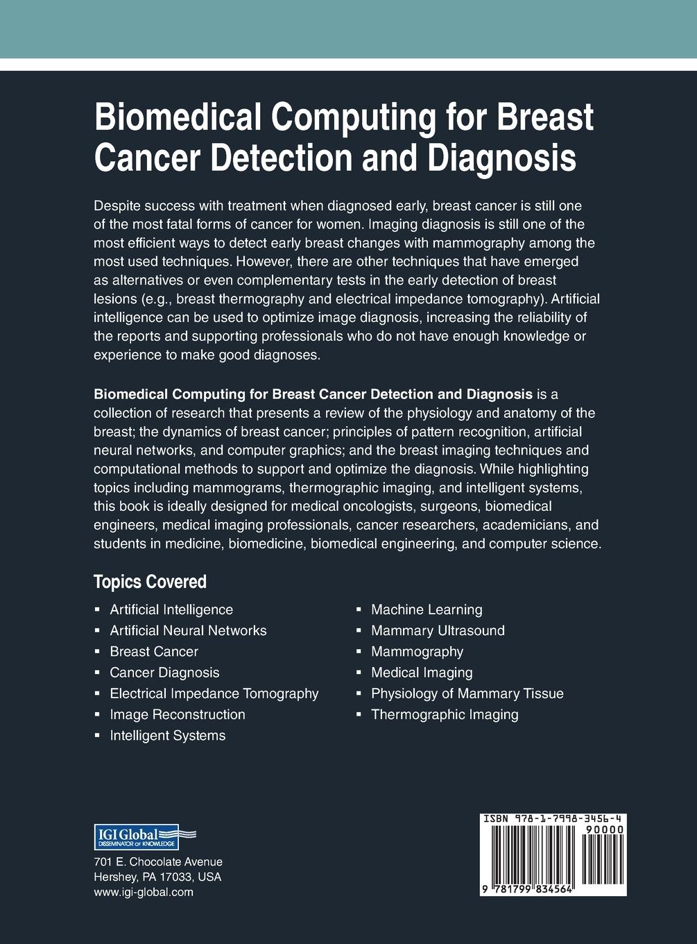 Rückseitencover Biomedical Computing for Breast Cancer Detection and Diagnosis