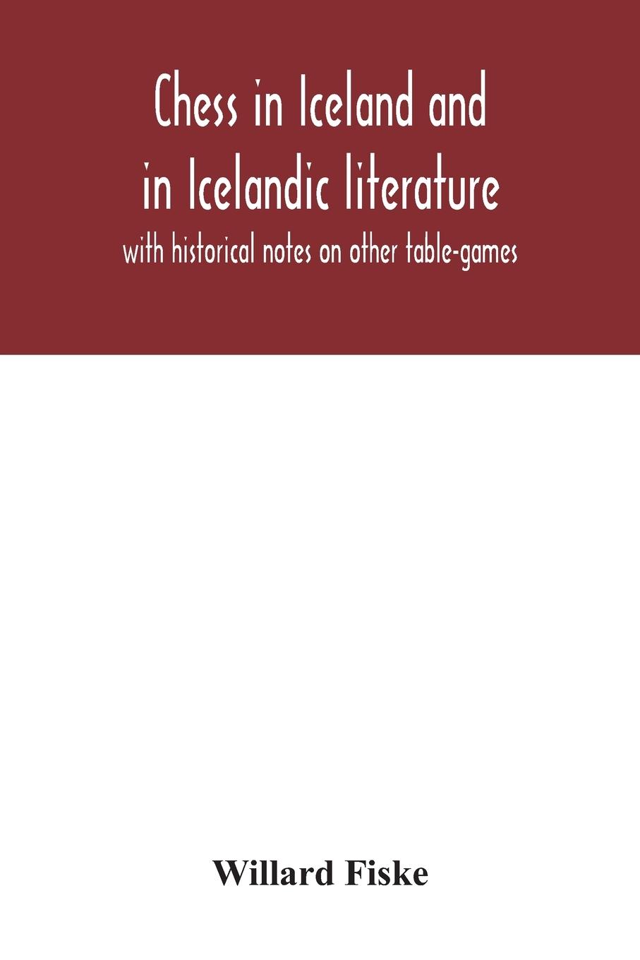 Vorderes Coverbild Chess in Iceland and in Icelandic literature