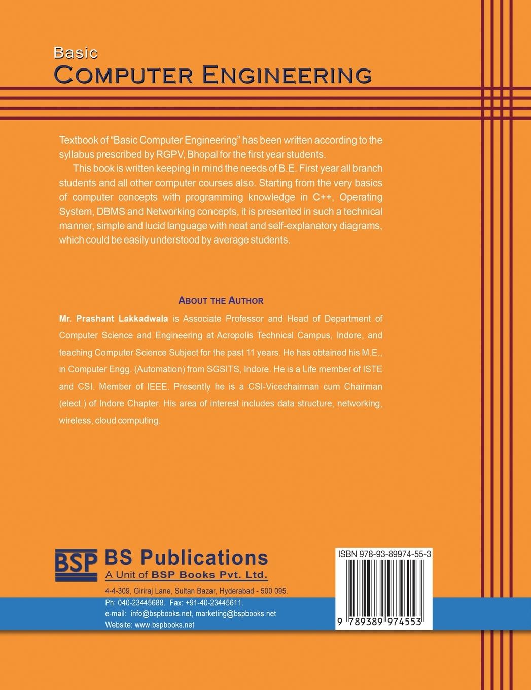 Rückseitencover Basic Computer Engineering