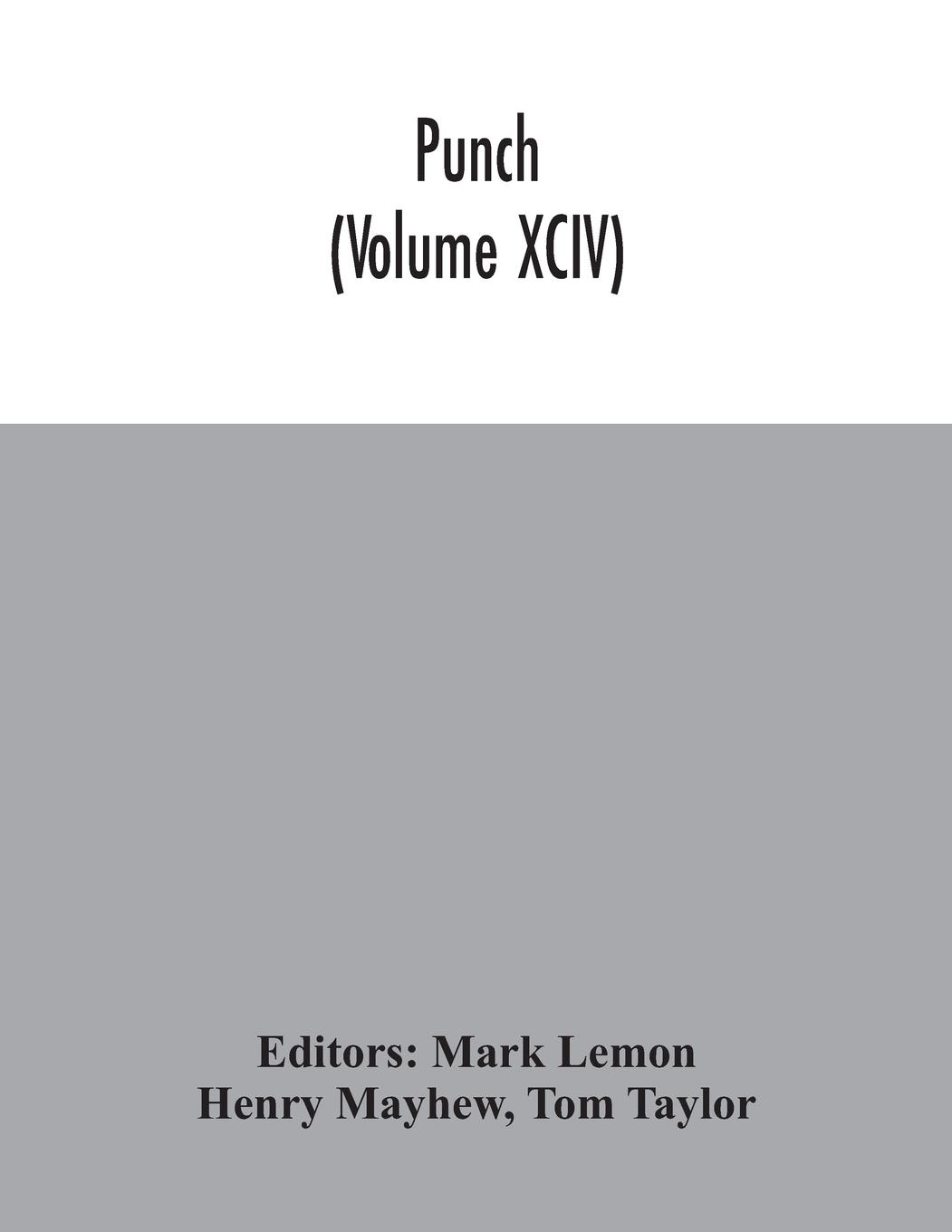 Vorderes Coverbild Punch (Volume XCIV)