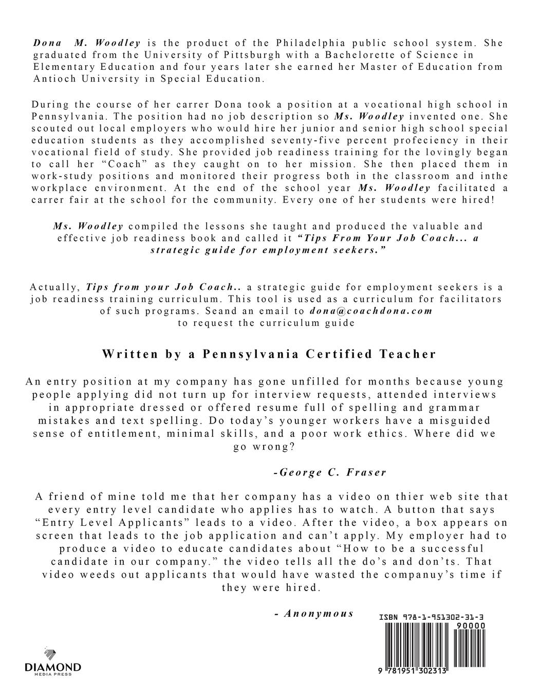 Rückseitencover Tips From Your Job Coach