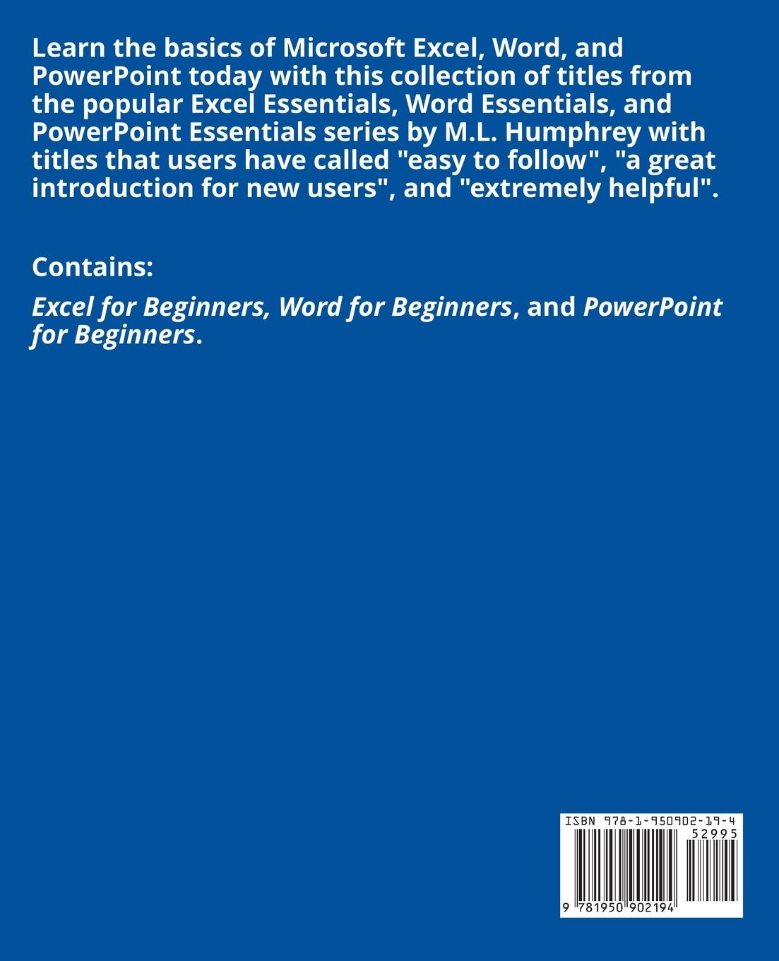 Rückseitencover Microsoft Office for Beginners