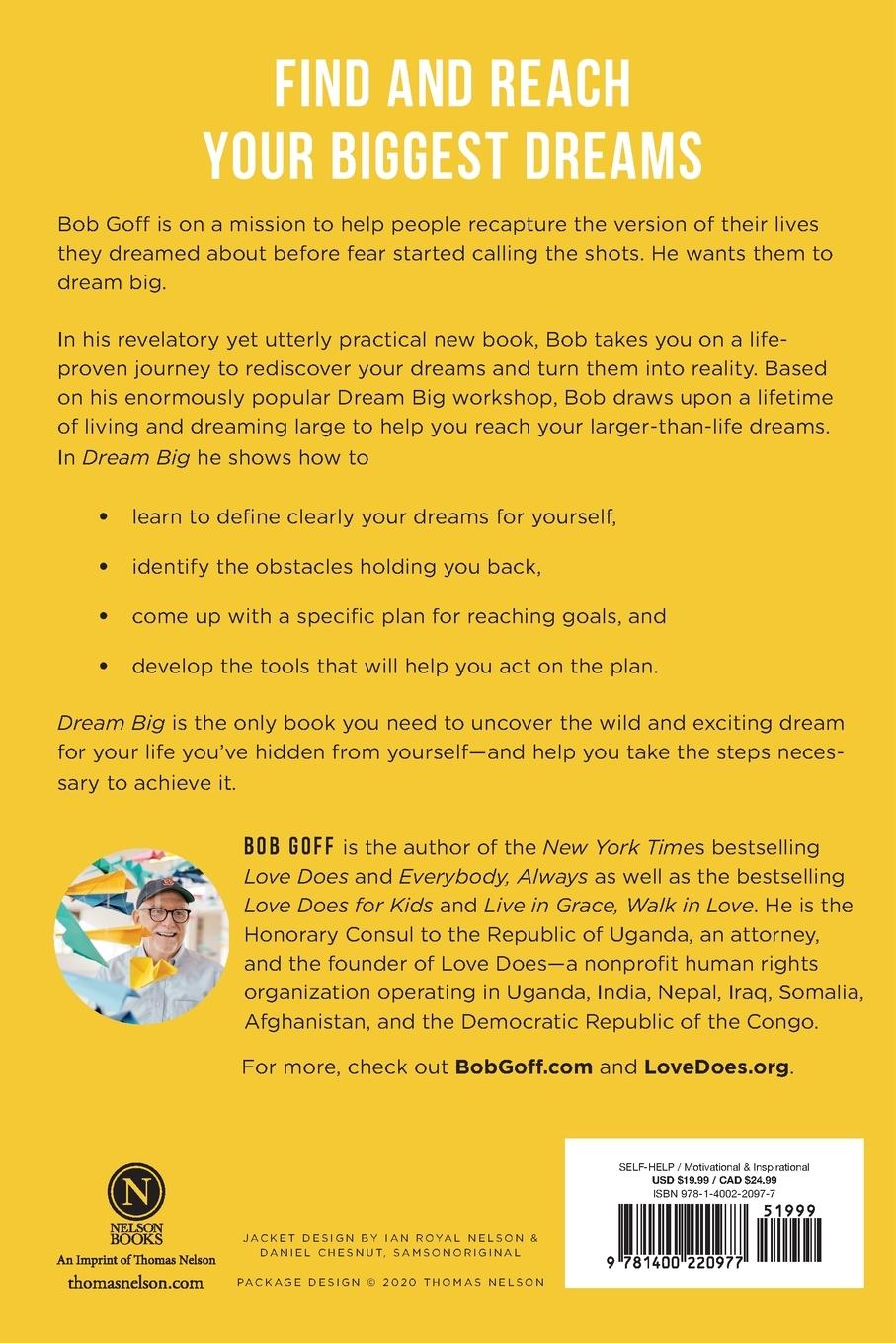 Rückseitencover Dream Big