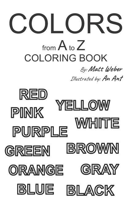 Vorderes Coverbild Colors from A to Z: Coloring Book