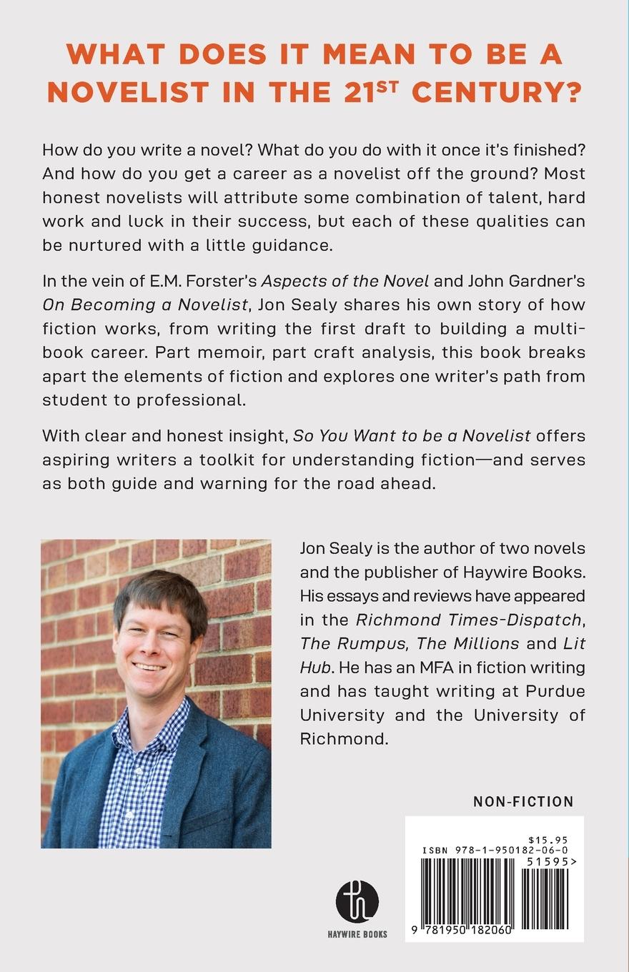 Rückseitencover So You Want to Be a Novelist