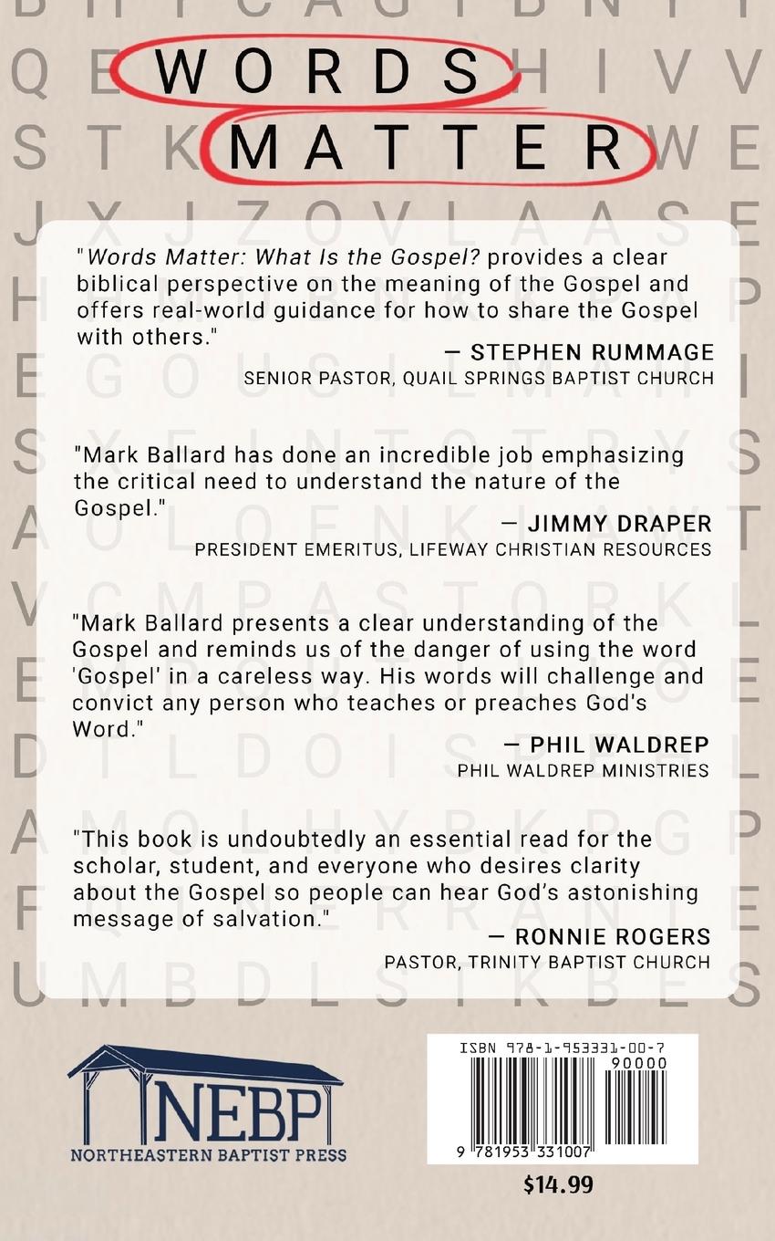 Rückseitencover Words Matter