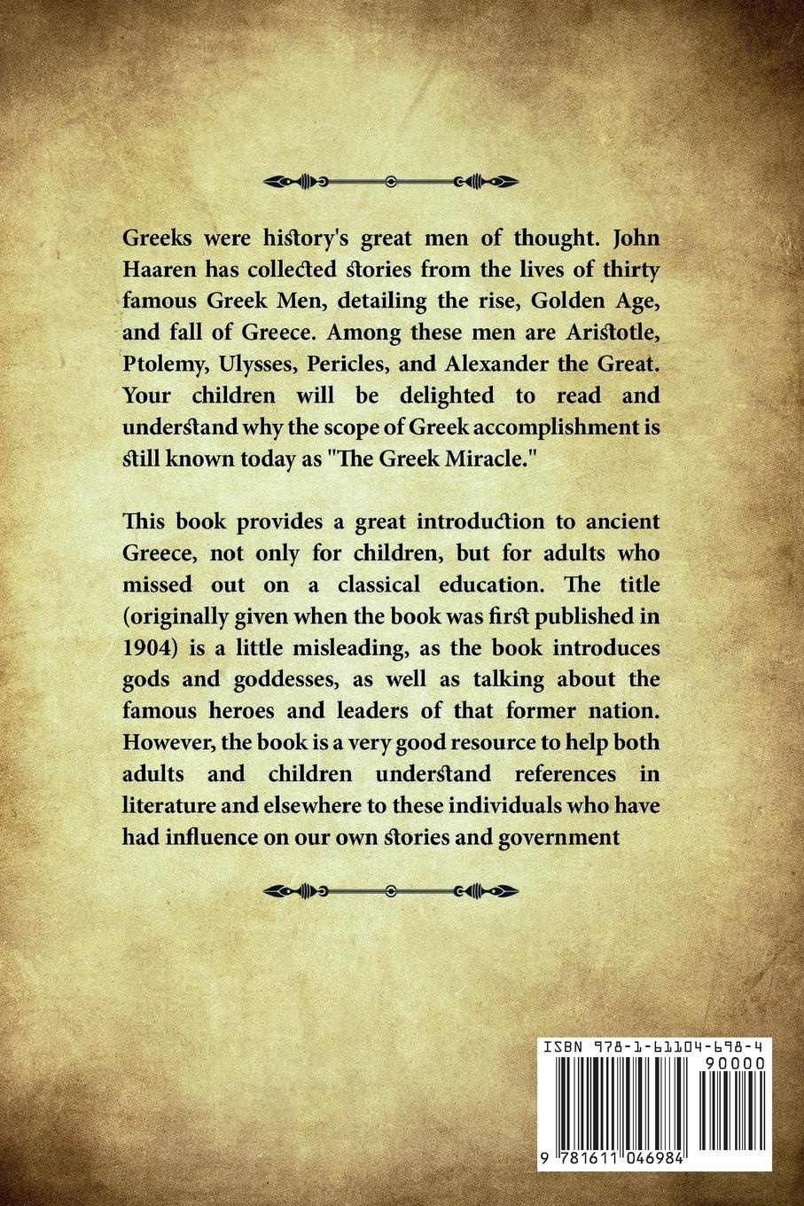 Rückseitencover Famous Men of Greece