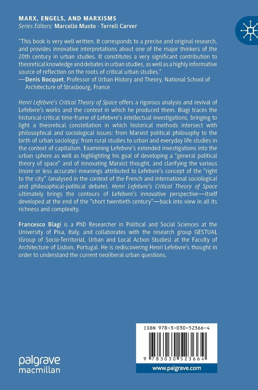 Rückseitencover Henri Lefebvre's Critical Theory of Space