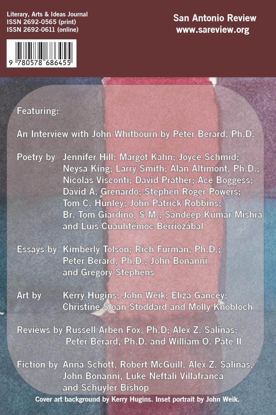 Rückseitencover San Antonio Review (Volume III, Summer 2020)
