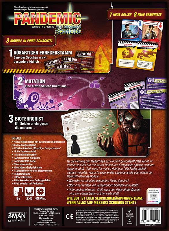 Beispielinhalt (Bild) Pandemic - Auf Messers Schneide