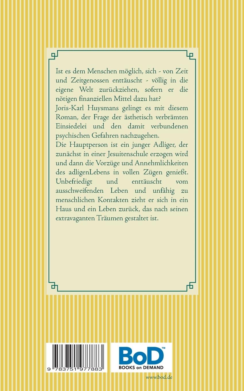 Rückseitencover Gegen den Strich