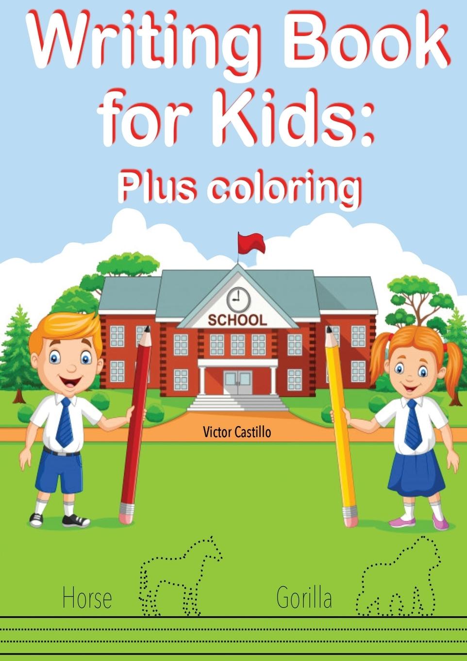 Vorderes Coverbild Writing Book For Kids Plus Coloring