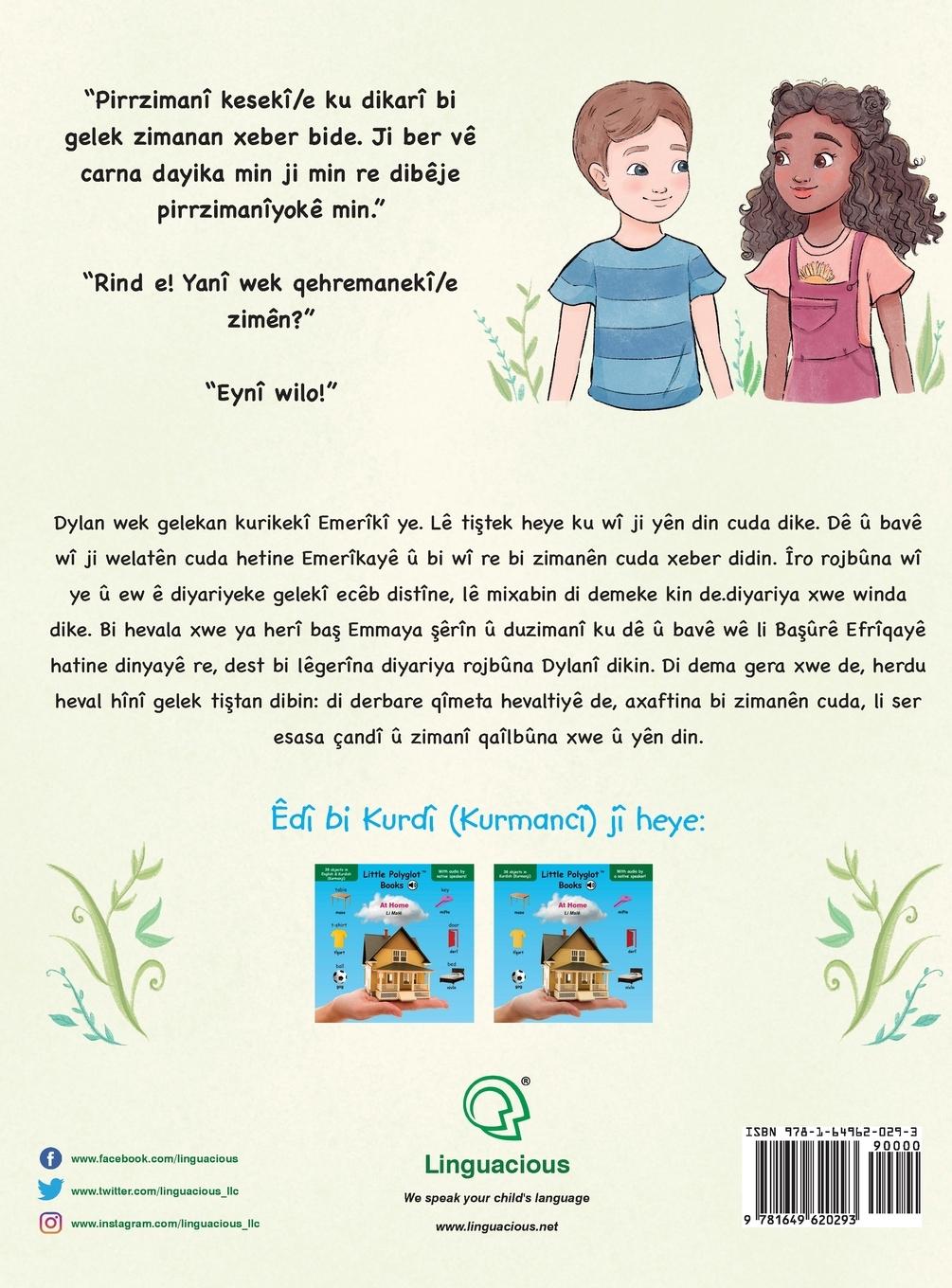 Rückseitencover Dylan's Birthday Present / Diyariya Rojbûna Dylanî - Kurmanji Kurdish Edition