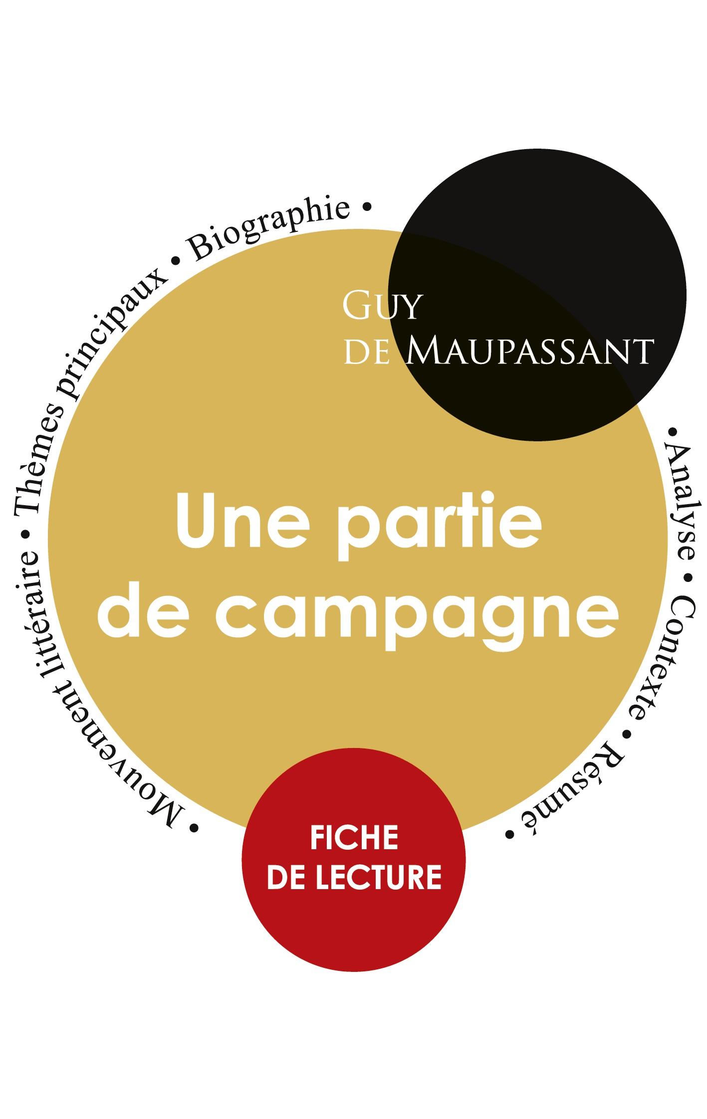 Vorderes Coverbild Fiche de lecture Une partie de campagne (Étude intégrale)