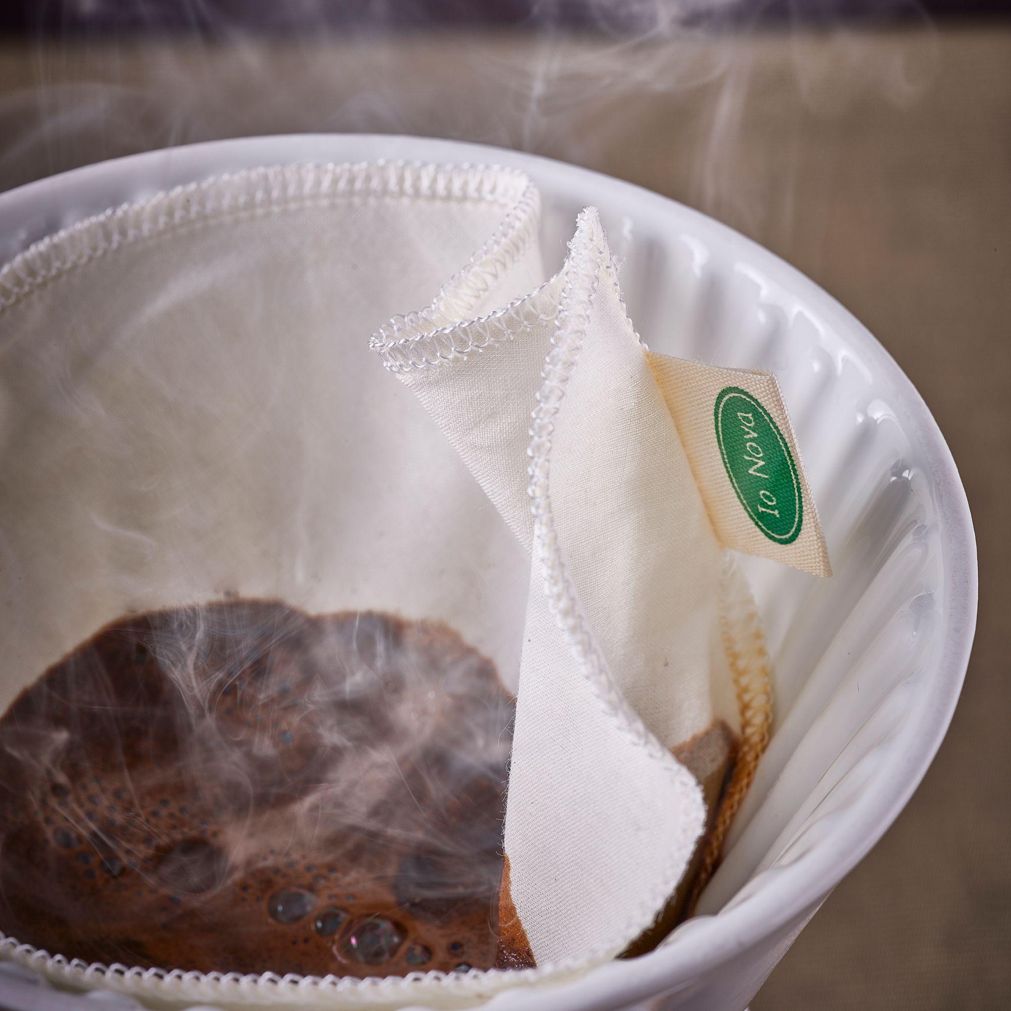 Beispielinhalt (Bild) Wiederverwendbare Kaffeefilter, 4er Set