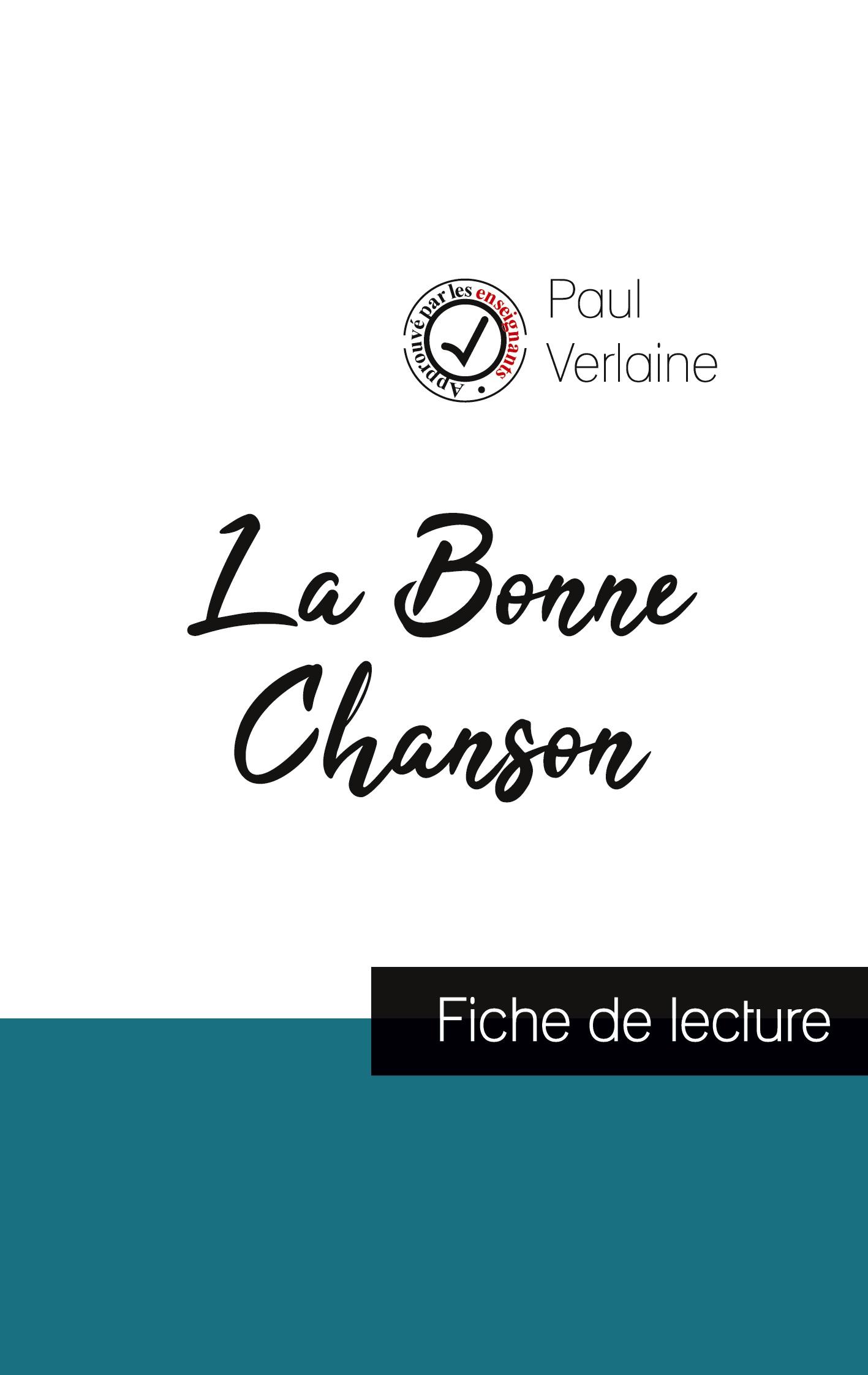 Vorderes Coverbild La Bonne Chanson de Paul Verlaine (fiche de lecture et analyse complète de l'oeuvre)