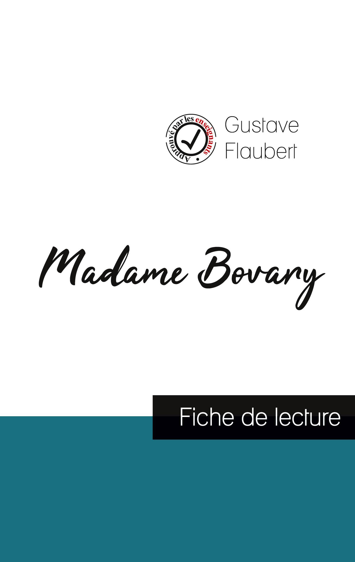 Vorderes Coverbild Madame Bovary de Gustave Flaubert (fiche de lecture et analyse complète de l'oeuvre)